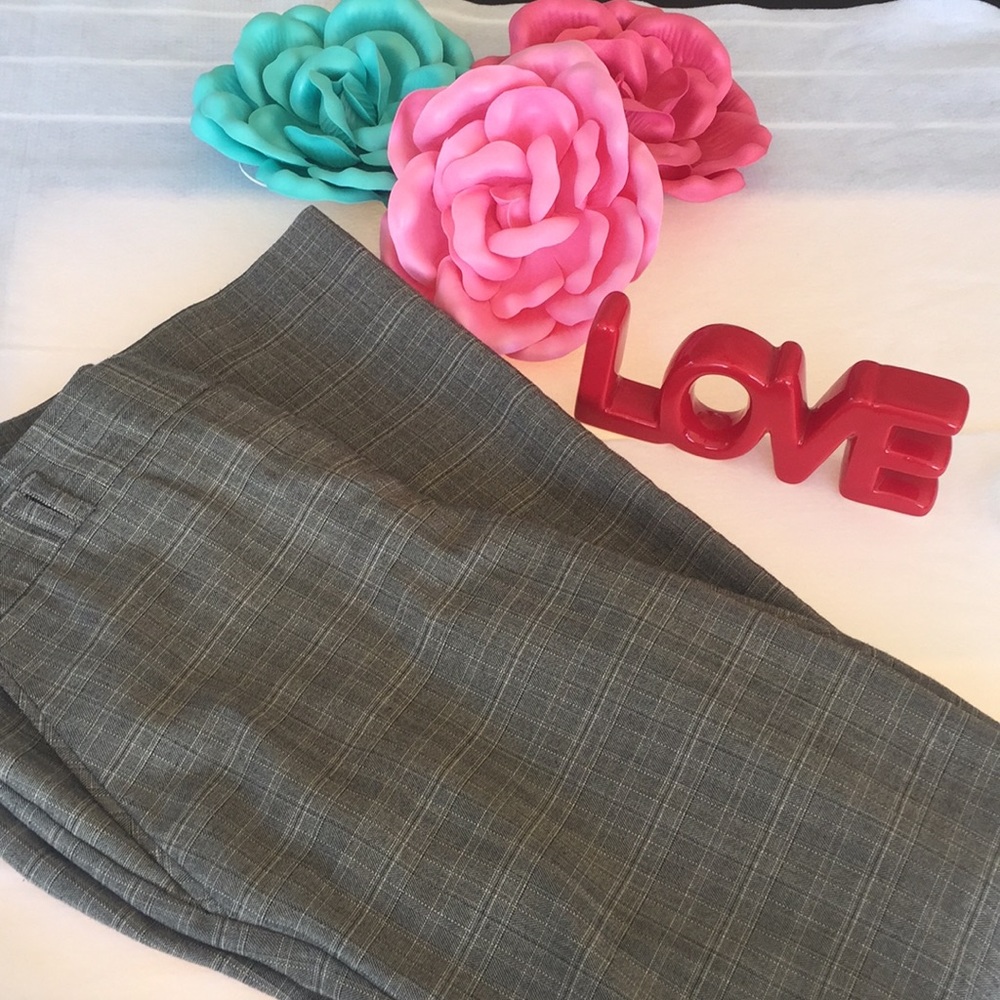 EUC Gray/Black/Cream Slacks